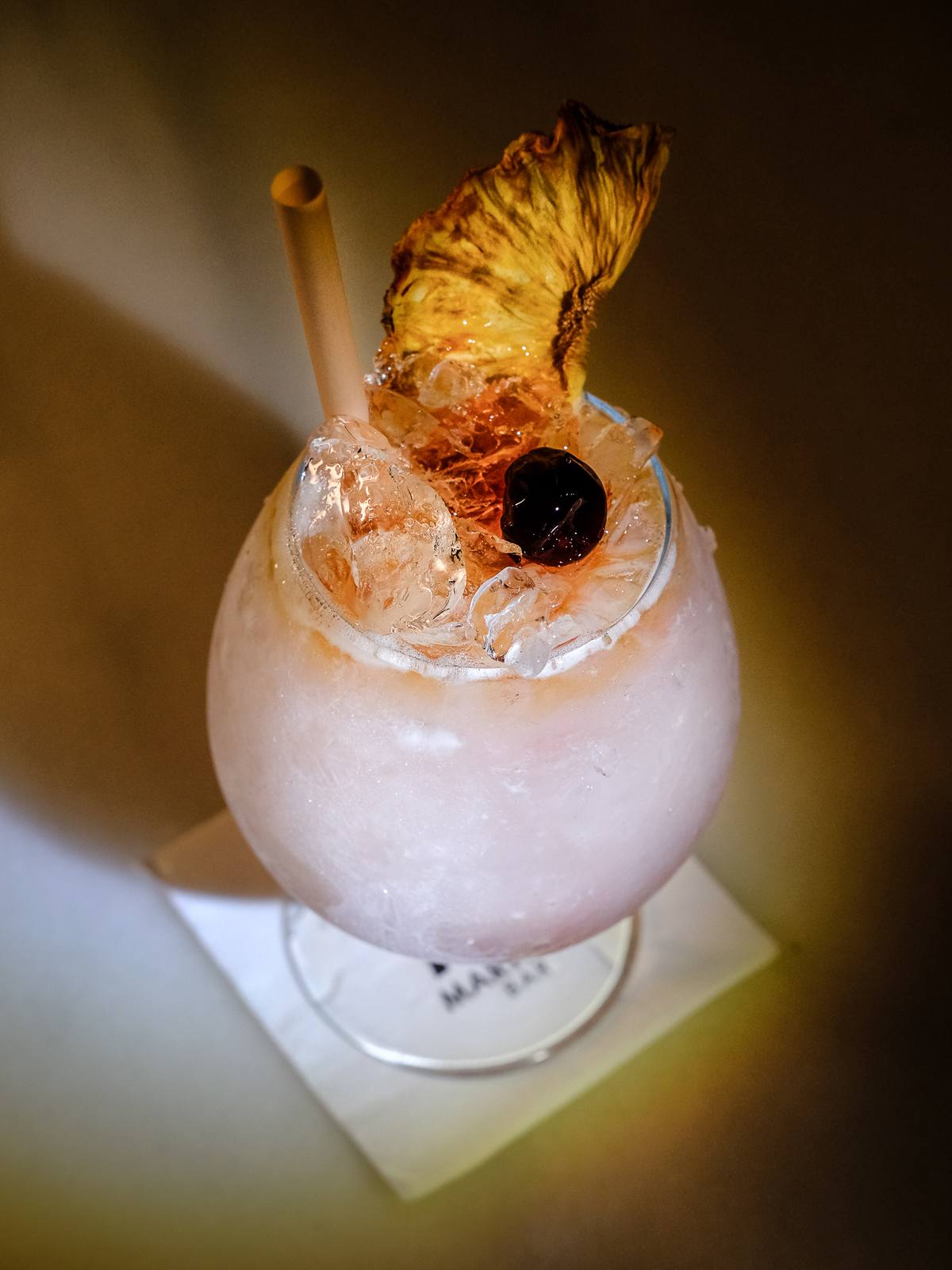 Piña Colada con piña deshidratada